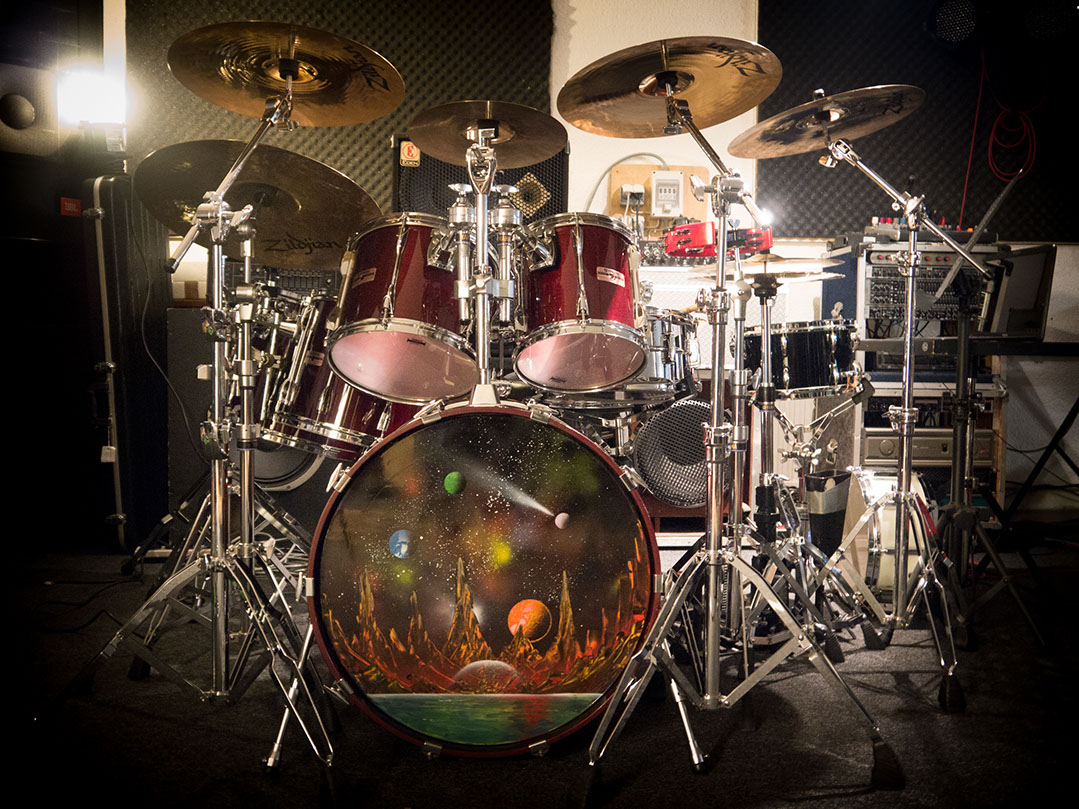 Bild: Schlagzeugequipment für junge Schüler/Schülerinnen